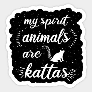 My spirit animal Katta retro saying Madagascar Sticker